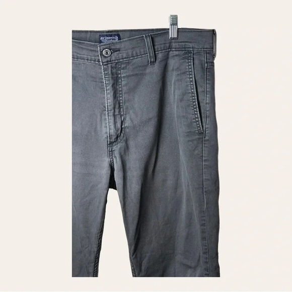 0385. Men’s LEVI’S‎ STRAUSS & CO. CHINO DENIM JEANS DARK GARY IN COLOR ZIPPER - Picture 3 of 9